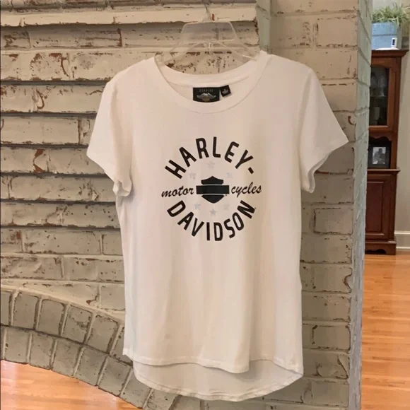 Harley-Davidson White Women's T-Shirt - Picture 2 of 9